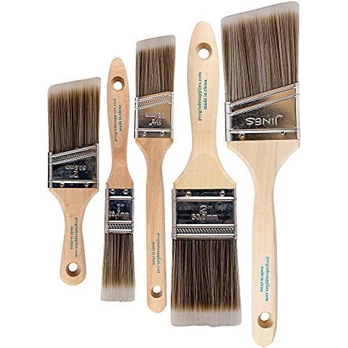 Pro Grade Paint Brushes - 5 Ea - Paint Brush Set