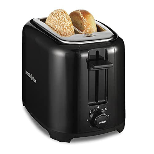 Proctor Silex 2-Slice Bagel Toaster with Cool-Touch Walls in Black