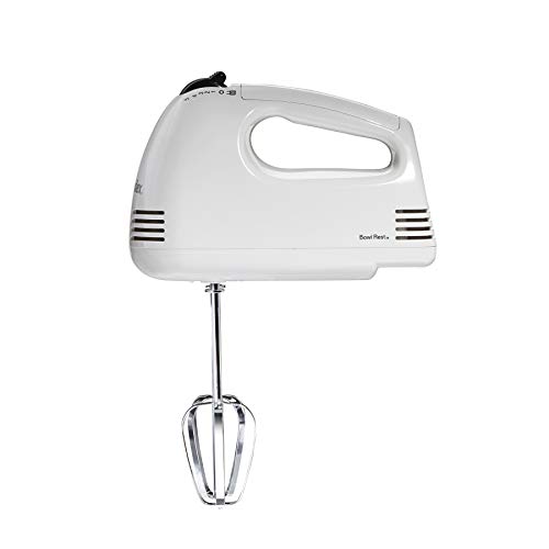 Proctor Silex 5-Speed Hand Mixer with Bowl Rest, 100 Watts, White