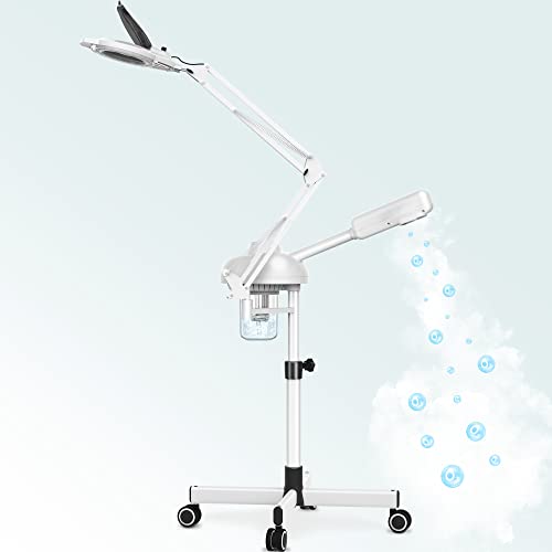 Professional 2-in-1 Facial Steamer with Magnifying Lamp