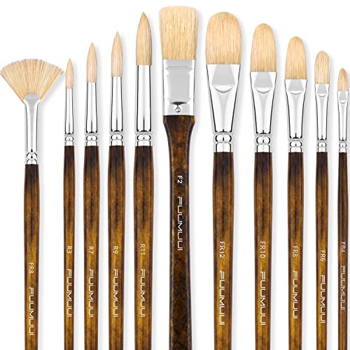 Professional Oil Paint Brush Set