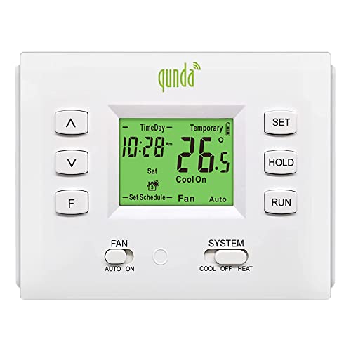 Programmable Thermostat with LCD Display - Easy to Install