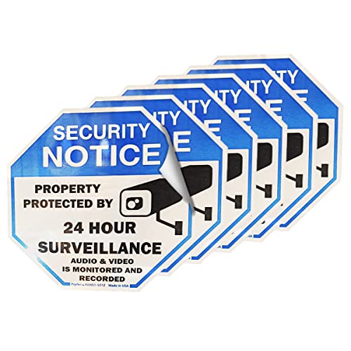 Psyfer® UV Security Stickers - 6 Pack (Fade-Free) [Made in USA]