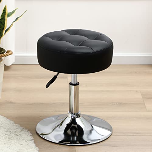 PU Leather Vanity Chair, 360° Swivel Makeup Chair
