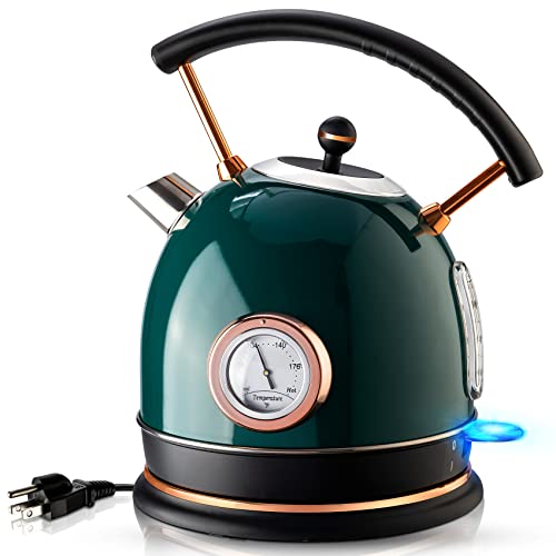 Pukomc Electric Water Kettle with Temperature Gauge