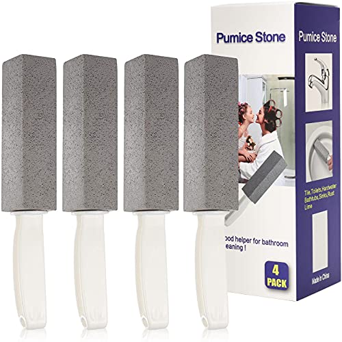 Pumice Stone Toilet Bowl Cleaner - Stain Remover 4 Pack