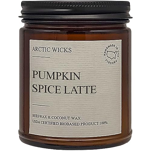 Pumpkin Spice Latte Candle | Arctic Wicks Handmade Scented Coconut Beeswax Candles