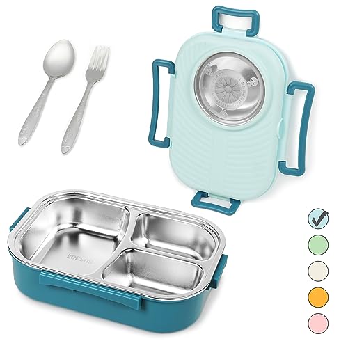 Aohea High Capacity Food Containers Bento Lunch Box Kids Leakproof