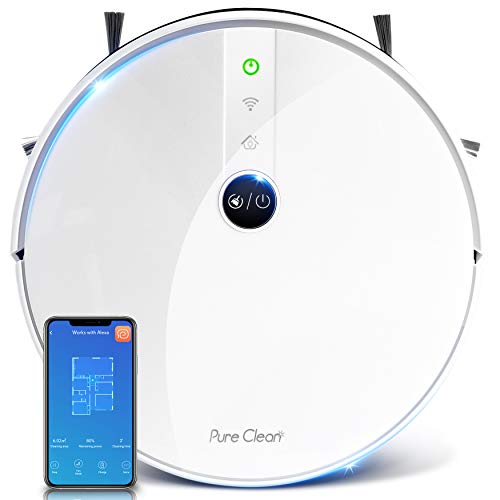 Pure Clean Robotic Vacuum Cleaner - Versatile and Efficient Cleaning Solution with Smart Navigation and Long Battery Life