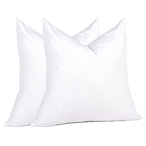 Puredown Euro Pillow Inserts 26 x 26 (Pack of 2, White)