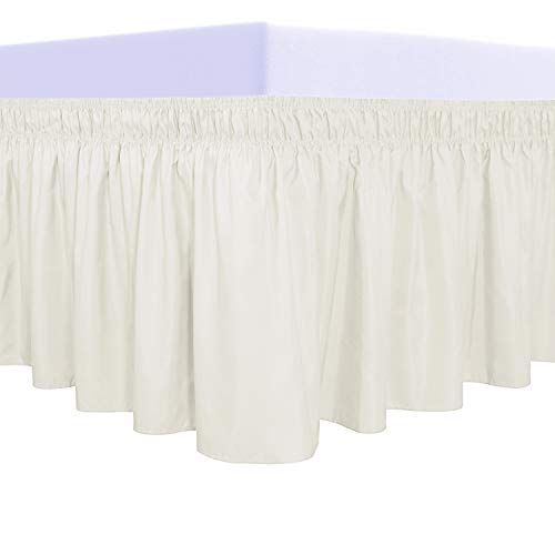 PureFit Ruffled Bed Skirt with Adjustable Elastic Belt