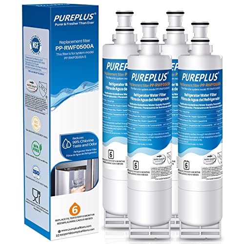 PUREPLUS 4396508 Refrigerator Water Filter (4Pack)