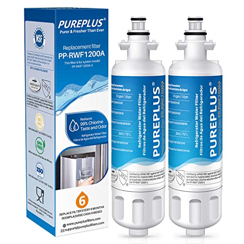 PUREPLUS ADQ36006101 Replacement Water Filters for Refrigerators, 2 Pack