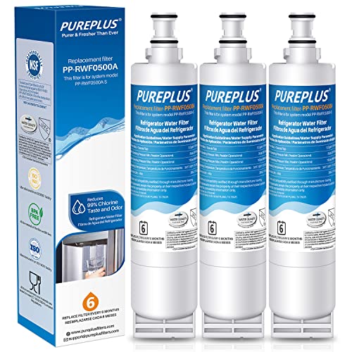 PUREPLUS Refrigerator Water Filter, 3 Pack