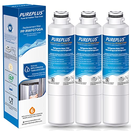 PUREPLUS Refrigerator Water Filter Replacement for Samsung RF28HMEDBSR