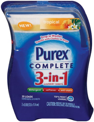 Purex 3-in-1 Tropical Escape Laundry Sheets