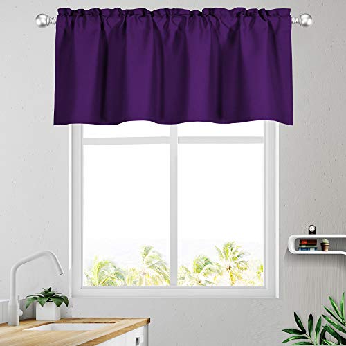 Purple Bedroom Window Valances