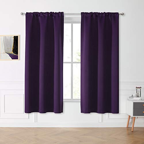 Purple Blackout Curtains Panels