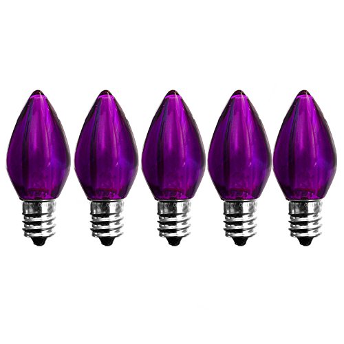 Purple LED Bulbs - 5 Pack