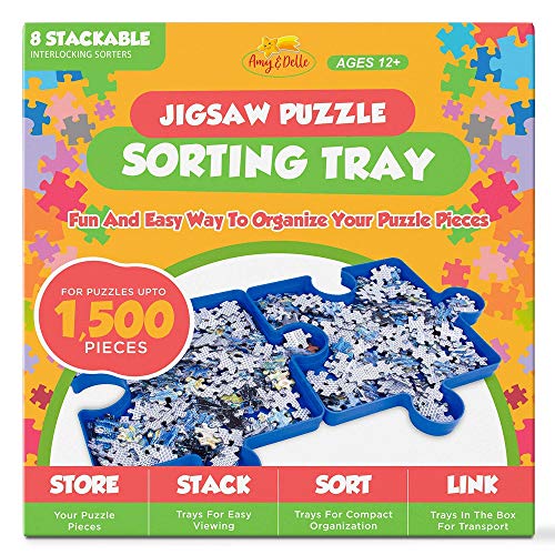 Puzzle Tray Sort Pack - Stackable Jigsaw Puzzle Holder