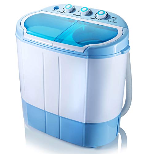 Gecheer 8L Portable with Foldable Spin Dryer with Drain Basket Drain Hose  for Travel Housing 