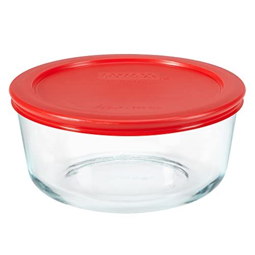 Pyrex 4-Cup Single Glass Food Storage Container