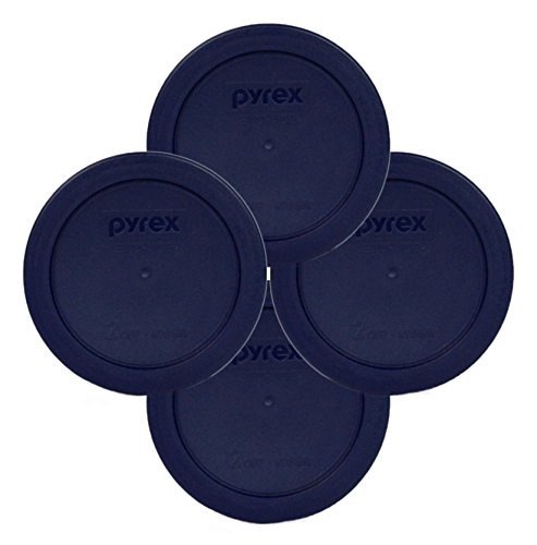 Pyrex Blue Round Storage Cover 4-Pack