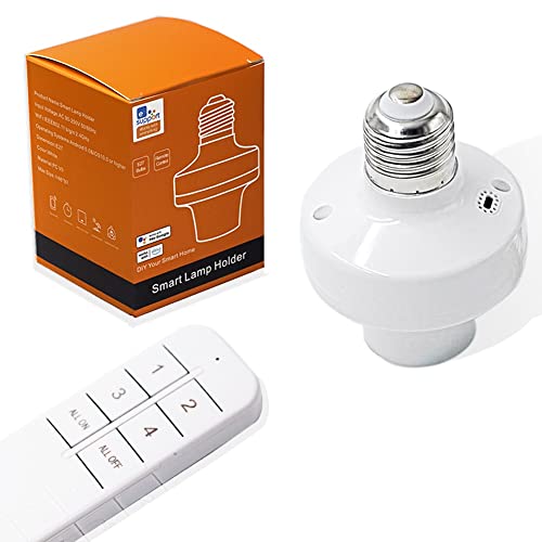 QIACHIP Smart Wi-Fi Light Socket E26 E27 Adapter, Alexa & Google Compatible"
