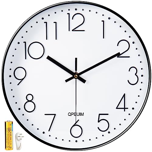 QPEUIM Non-Ticking Wall Clock