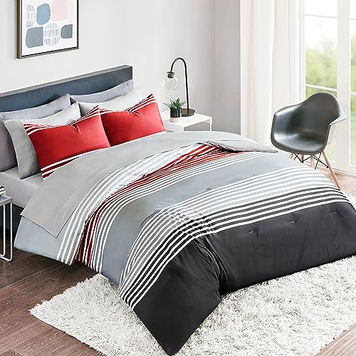 Queen Bed in a Bag Comforter Set with Sheets