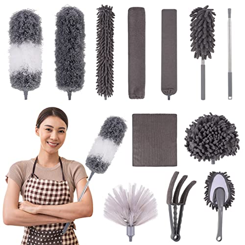 QUEEN KING 12 pcs Microfiber Feather Duster