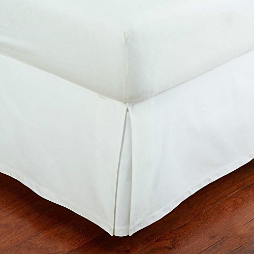 Queen Size Bed Skirt with 14" Drop - White