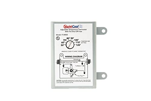 QuietCool Attic Fan Thermostat with Built-in Fire Safety Shut Off