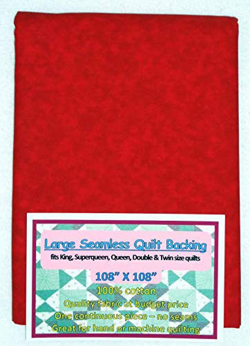 Quilt Backing, Large, Seamless, C44395-A13, Red, from AQCO
