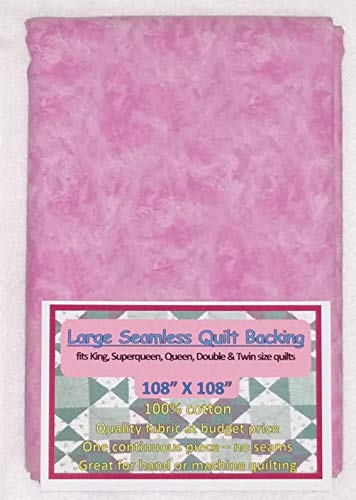 Quilt Backing, Large, Seamless, Pink/White, C49594-320