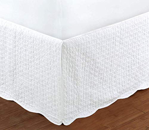 Quilted Bed Skirt Dust Ruffle