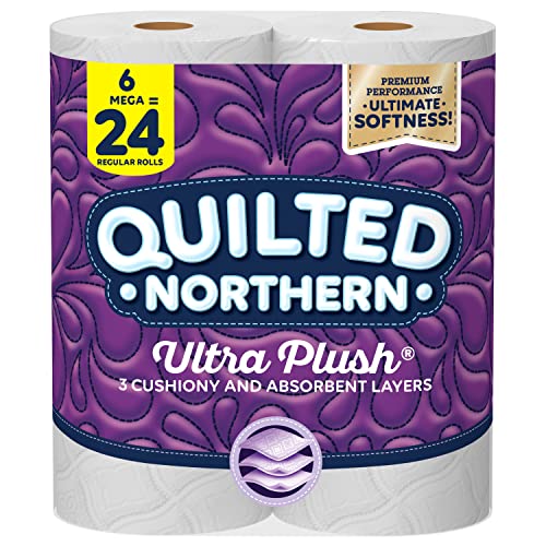 Quilted Northern Ultra Plush 6 Mega Rolls - 3-ply Bath Tissue