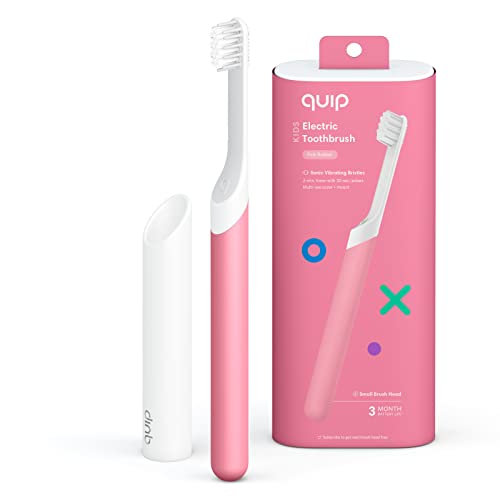 Quip Kids Electric Toothbrush - Sonic Toothbrush (Pink)