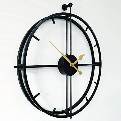 Qukueoy Modern Art Metal Wall Clock