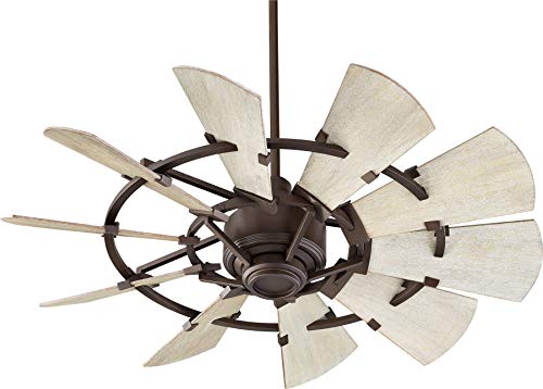 Quorum International Windmill 44" Ceiling Fan - Oiled Bronze - 94410-86