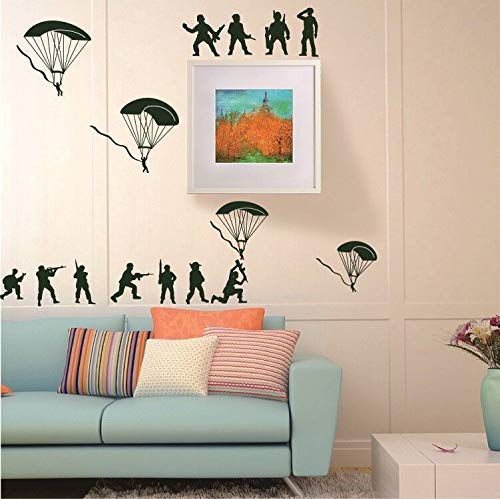 Quote Small Army Men Bucket of Soldiers Wall Stickers