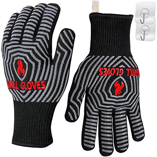 Extreme Heat Resistant Grill & Oven Gloves by QUWIN