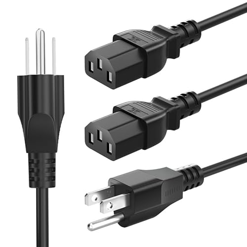 QYD 3 Prong Monitor Power Cord Cable