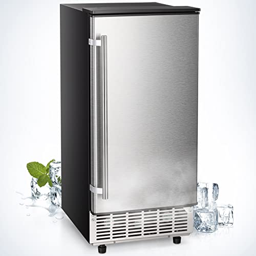 EUHOMY Commercial Under Counter Ice Maker Machine, 80 Lbs/Day Auto