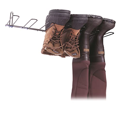 Rack'Em Boot Wader Rack - Heavy Duty Wall-Mounted Boot Organizer