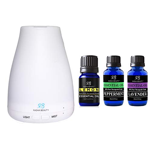 Radha Beauty Essential Oil Diffuser & Aromatherapy Set