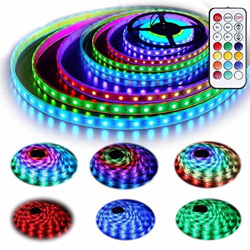 Rainbow Chasing 5050 RGB LED Strip Lights Kit
