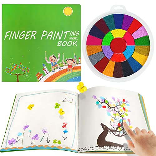 Rainbow Craft Stamp Pad With Finger Paint Paper Book