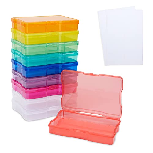 Rainbow Photo Storage Boxes (10 Pack)