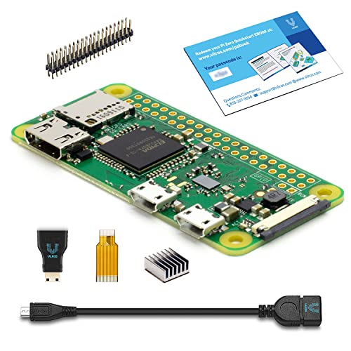 Raspberry Pi Zero W Kit with Adapters & E-Book